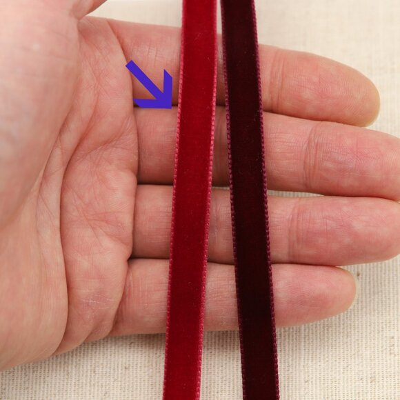 Velvet Choker Red Swiss velvet Adjustable Necklace red Chokers (#51) - Picture 11 of 12